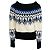 Jersey corto de punto Fairisle Alexander McQueen Black / Ivory / Blue Multicolor