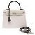 Hermès HERMES Kelly 25 Tasche aus grauem Leder - 103981