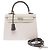 Hermès HERMES Kelly 25 Tasche aus grauem Leder - 103981 - Ansicht 3