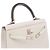 Hermès HERMES Kelly 25 Tasche aus grauem Leder - 103981 - Ansicht 7