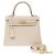 Hermès Bolsa HERMES Kelly 25 em Couro Branco - 103993