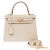 Hermès Bolsa HERMES Kelly 25 em Couro Branco - 103993 - vista 3