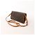 Slender Louis Vuitton Pochette Twin GM Monogram Canvas Crossbody Bag in Brown M51852 Beige - vista 4