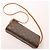Slender Louis Vuitton Pochette Twin GM Monogram Canvas Crossbody Bag in Brown M51852 Beige - vista 6