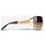 Gafas de sol Prada 2000s ‘SPR60I’ con strass y máscara shield Dorado - vista 4