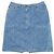 Minifalda vaquera con corte Miu Miu 2000s Azul