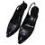 Chanel Slingback-Pumps aus schwarzem Leder und Lackleder