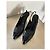 Chanel Slingback-Pumps aus schwarzem Leder und Lackleder - Ansicht 6