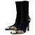 Bottines Paris Texas Belle Western 100 imprimé python Noir