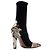 Bottines Paris Texas Belle Western 100 imprimé python Noir - vue 3
