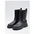 Botas biker Hogan H619 em pele preta Preto - vista 2