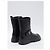 Botas biker Hogan H619 em pele preta Preto - vista 3