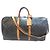 Louis Vuitton Keepall 55 Bandoulière Monogram Reisetasche Braun Monogramm