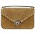Valentino Garavani Bolsa crossbody Rockstud small em camurça Bege