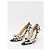Décolleté Mach & Mach Double Bow in raso nero - vista 2
