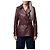 Burberry Gabardina corta Kensington de cuero Burdeos