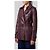 Burberry Gabardina corta Kensington de cuero Burdeos - vista 2