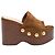 Sandali con zeppa Gianvito Rossi Texas in camoscio marrone