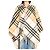 Burberry Double Check wrap de cashmere y lana beige arena