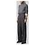 Sutton New York Light stretch canvas pants in anthracite grey - view 2