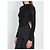 Camisola preta de viscose com franjas Attico Preto - vista 2