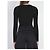 Camisola preta de viscose com franjas Attico Preto - vista 4