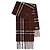 Burberry Bufanda de bouclé a cuadros marrón Castaño