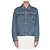 Valentino Garavani Veste en denim brodée de perles Bleu