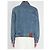 Valentino Garavani Veste en denim brodée de perles Bleu - vue 4
