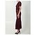 Self portrait Vestido midi de renda borgonha Bordeaux - vista 3