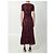Self portrait Vestido midi de renda borgonha Bordeaux - vista 4