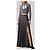 Sutton New York Saia maxi plissada antracite - vista 2
