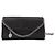 Stella Mc Cartney Falabella Continental-Geldbörse mit Kette Schwarz