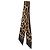 Dolce & Gabbana Bandeau de sarga de seda con estampado de leopardo Castaño