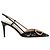 Valentino Garavani Décolleté slingback VLogo Signature in pizzo Nero