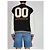 Cardigã Varsity Off White Preto Algodão - vista 4