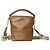 Borsa a secchiello Burberry B Clip in pelle marrone