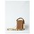 Borsa a secchiello Burberry B Clip in pelle marrone - vista 2