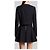 Versace Crop natté wool jacket Black - view 3