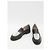 Mocassins Sirene Mach & Mach em pele preta com pérolas Preto - vista 5