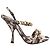 Sandali Dolce & Gabbana in raso leopardato marrone
