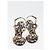 Sandali Dolce & Gabbana in raso leopardato marrone - vista 5