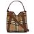 Burberry Sac seau Mini Check Beige - vue 3