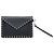 Valentino Garavani Bolsa Rockstud em couro de bezerro granulado Preto