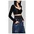 Dolce & Gabbana Black Satin and Wool Bustier Top - view 2