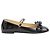 Mach & Mach Bailarinas con doble lazo Negro
