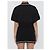 Alexander Wang Polo cropped in cotone Nero - vista 4