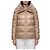 Herno Ultraleichte Nylonjacke mit Pelzkragen Braun