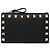 Valentino Garavani Portacarte con zip Rockstud Nero