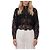 Self portrait Blusa in pizzo a collo alto Nero